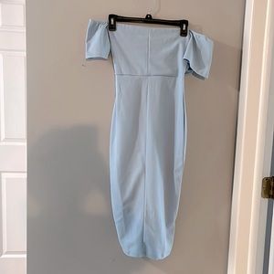 Off the shoulder maternity dress